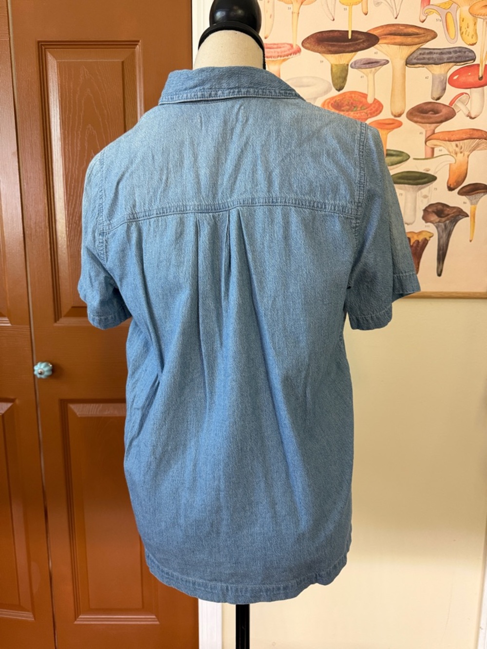Madewell Light Blue Denim Button-Down Shirt - Picture 4 of 4